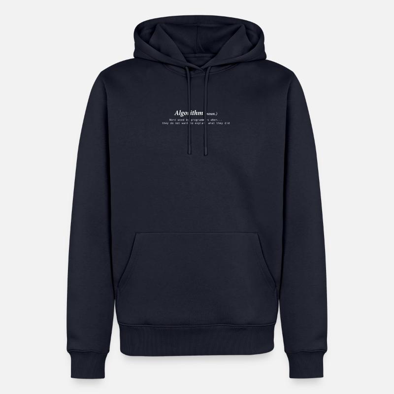 Algorithm Definition - Männer Premium Bio Hoodie - Navy
