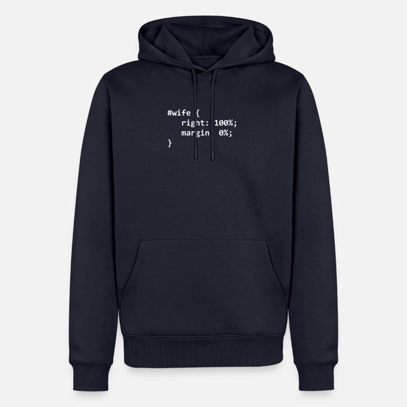 Programmierer Informatiker Freundin Geschenk Nerd - Männer Premium Bio Hoodie - Navy