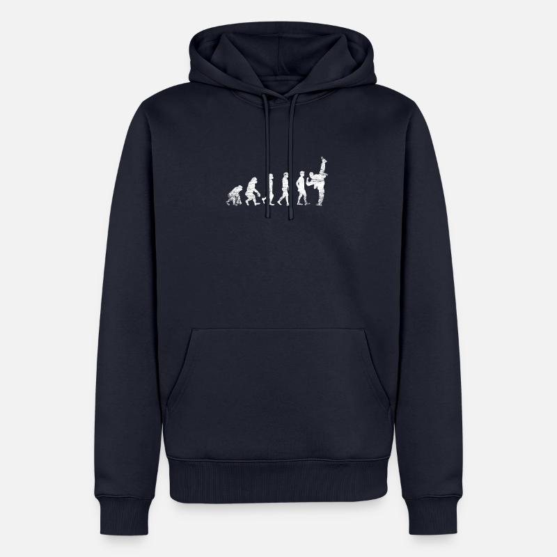 Karate Evolution Sport - Sweat à capuche Premium bio Homme - bleu marine