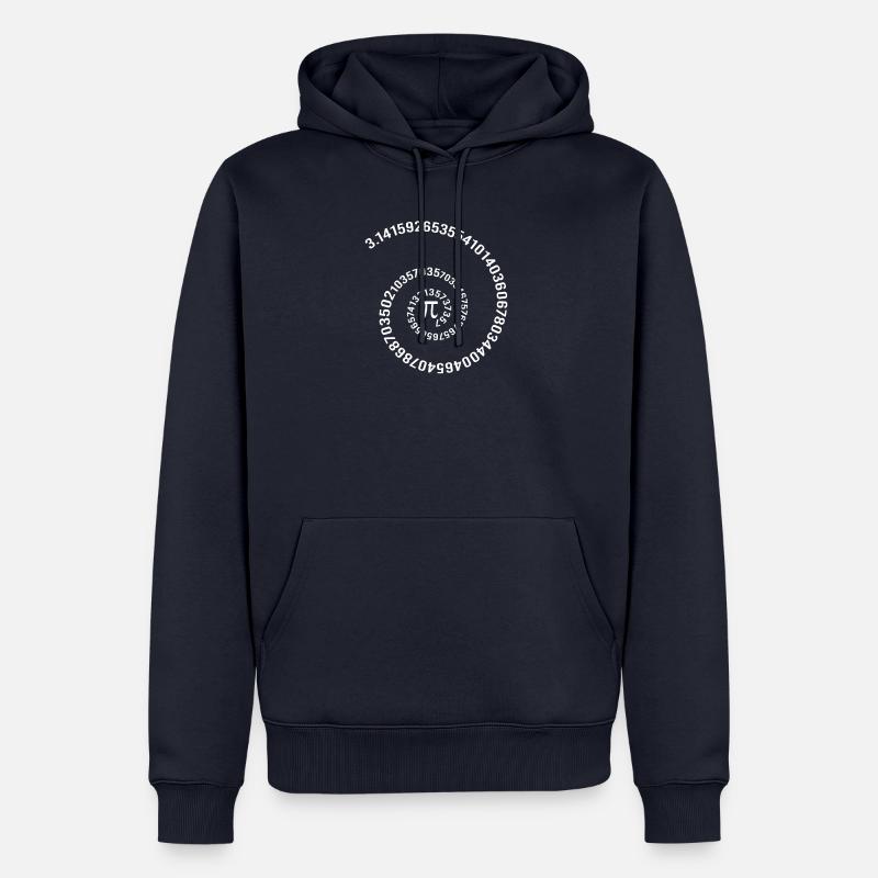 Math nombres sciences naturelles - Sweat à capuche Premium bio Homme - bleu marine