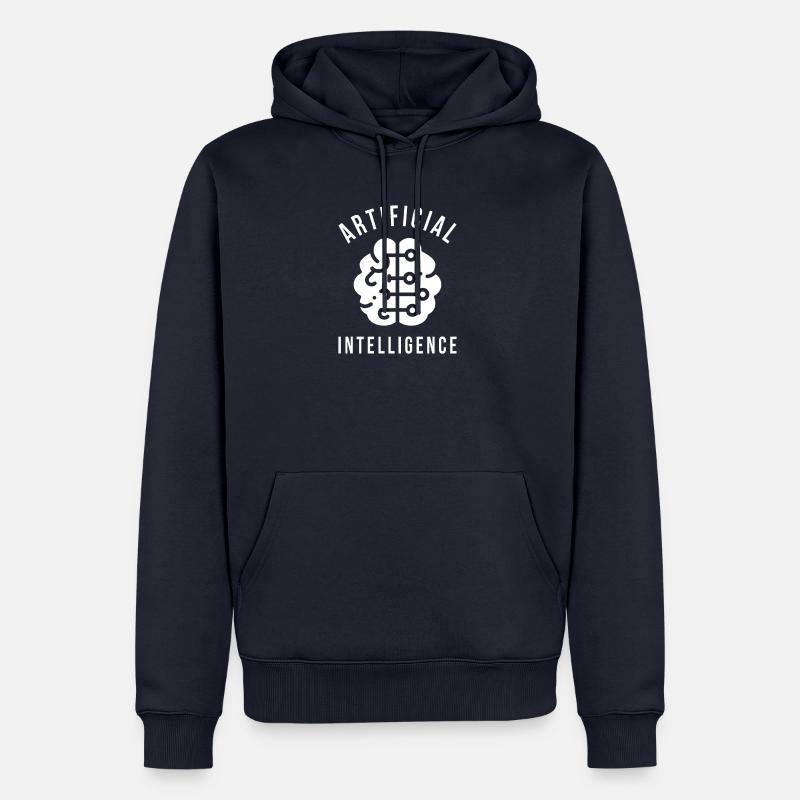 Artificial Intelligence - Männer Premium Bio Hoodie - Navy