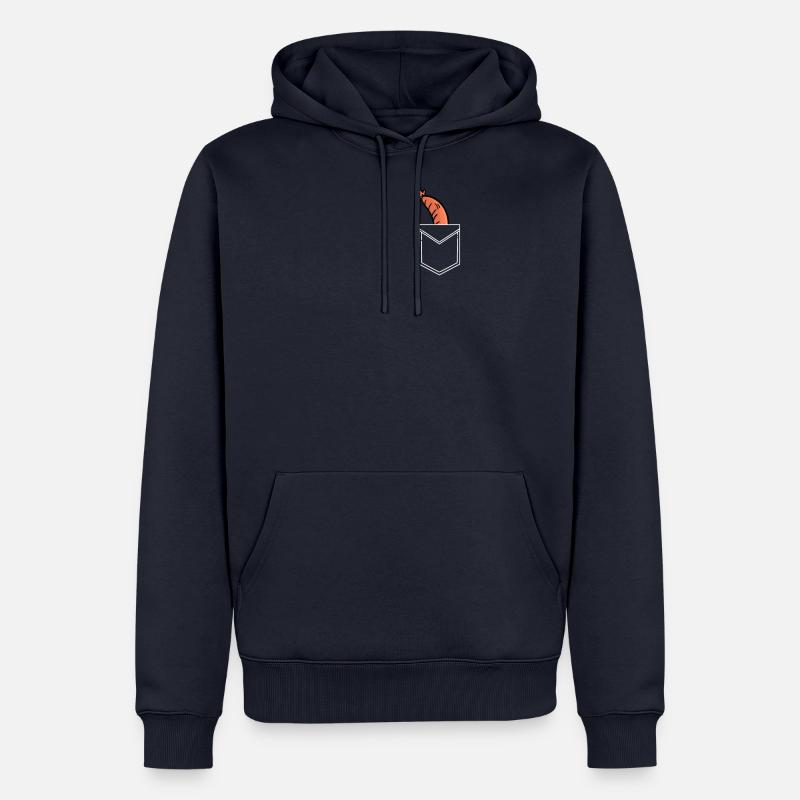 Wurst Tasche - Männer Premium Bio Hoodie - Navy