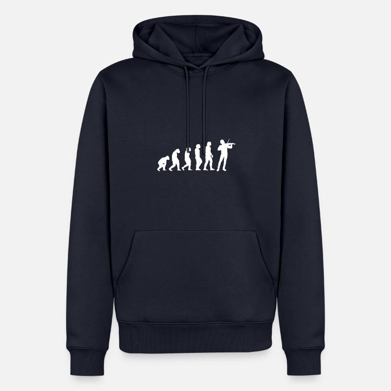 Evolution Geiger - Männer Premium Bio Hoodie - Navy