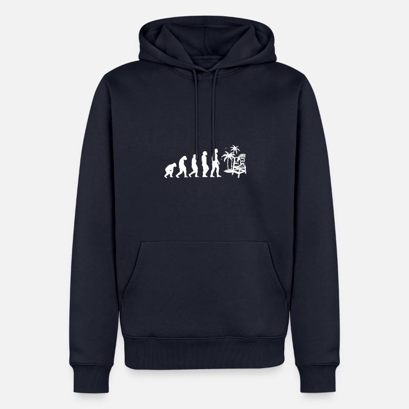 Evolution Bademeister - Männer Premium Bio Hoodie - Navy