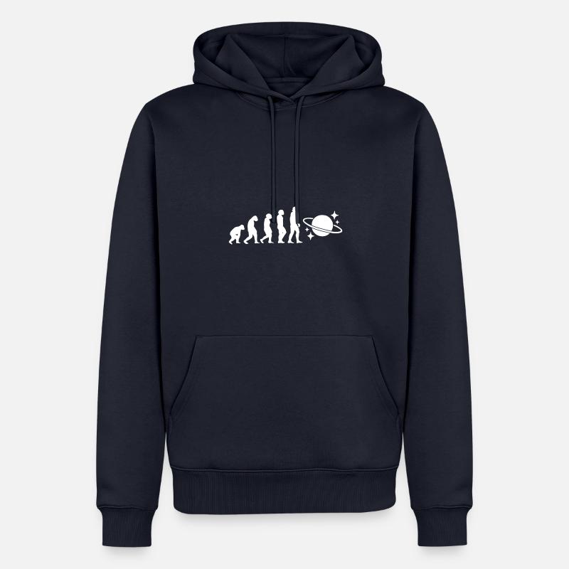 Evolution Astrolehrer - Männer Premium Bio Hoodie - Navy