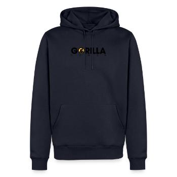 GORILLA POWER - Men’s Premium Organic Hoodie - navy - Front - Nico (187cm)