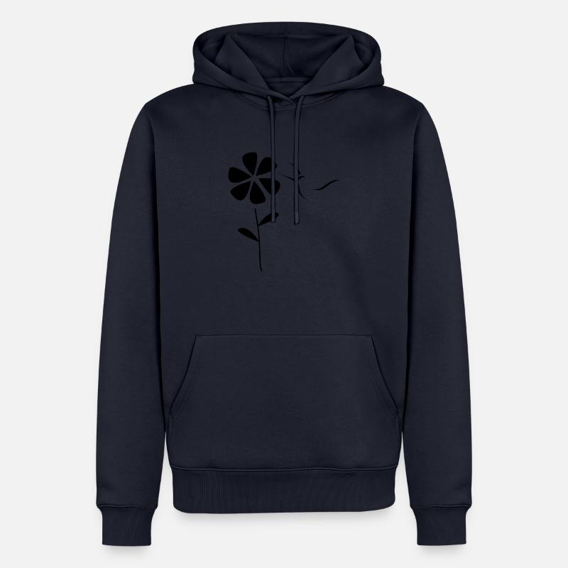 monitos Kolibri - Männer Premium Bio Hoodie - Navy