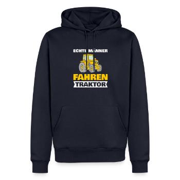 Landwirtschaft Geschenke Landwirte Traktor - Männer Premium Bio Hoodie - Navy - Vorne - Nico (187cm)