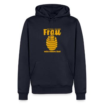 Imker Bienenzüchter Spruch Bienenliebhaber Imkerei - Männer Premium Bio Hoodie - Navy - Vorne - Nico (187cm)