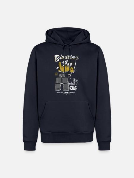 Looney Tunes Daffy Duck Fernglas Spruch - Männer Premium Bio Hoodie - Navy