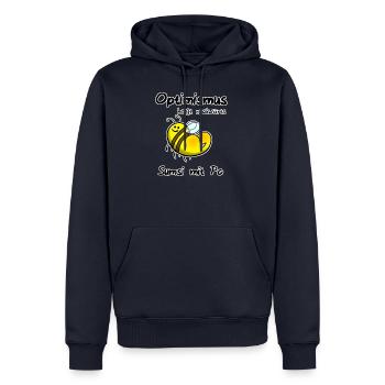 Sumsi - Männer Premium Bio Hoodie - Navy - Vorne - Nico (187cm)
