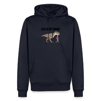 Informatiker Programmierer Sprüche - Männer Premium Bio Hoodie - Navy - Vorne - Nico (187cm)