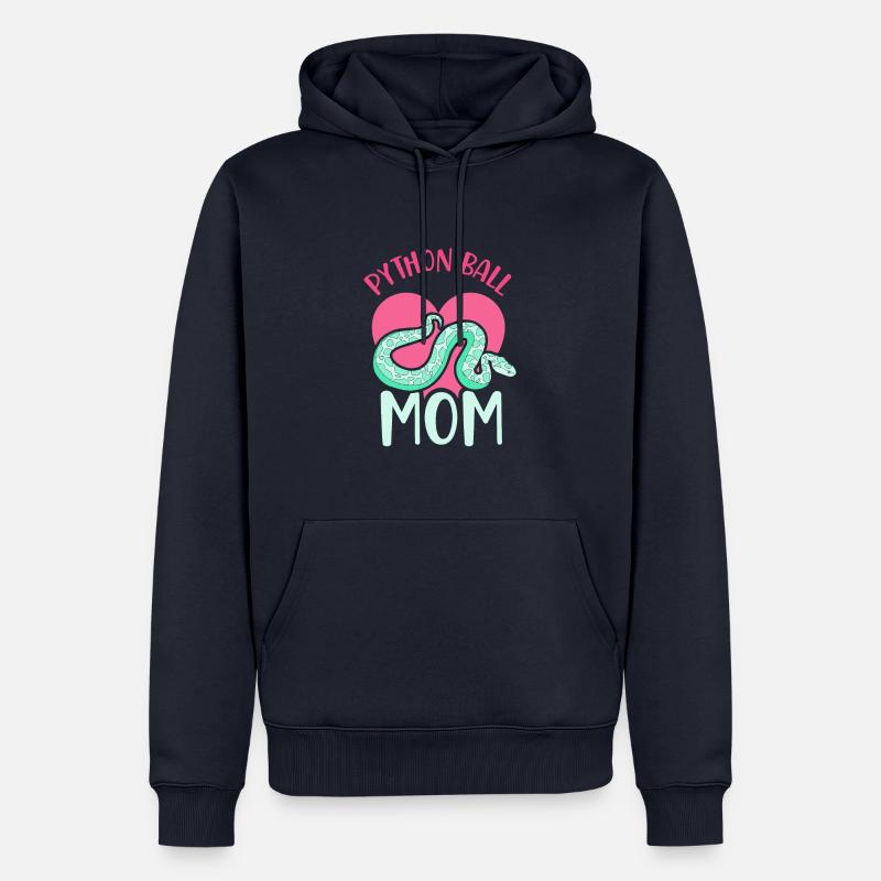 Python ball mom - Männer Premium Bio Hoodie - Navy