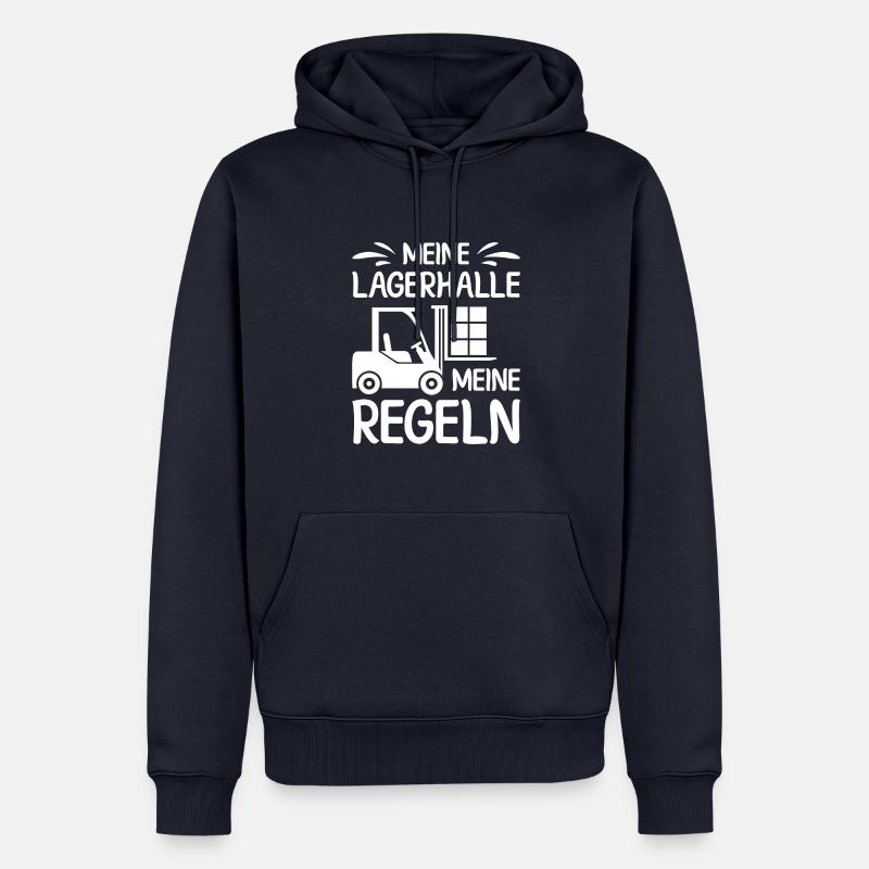 Lagerarbeiter Logistiker Stapler Staplerfahrer - Männer Premium Bio Hoodie - Navy