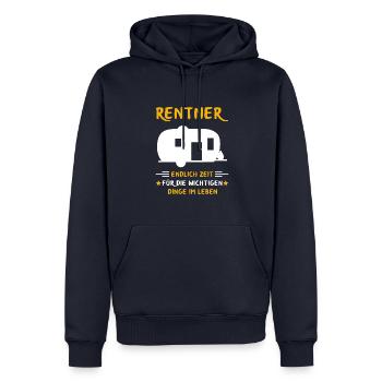Rentner Rente Rentenbeginn Camping Camper - Männer Premium Bio Hoodie - Navy - Vorne - Nico (187cm)