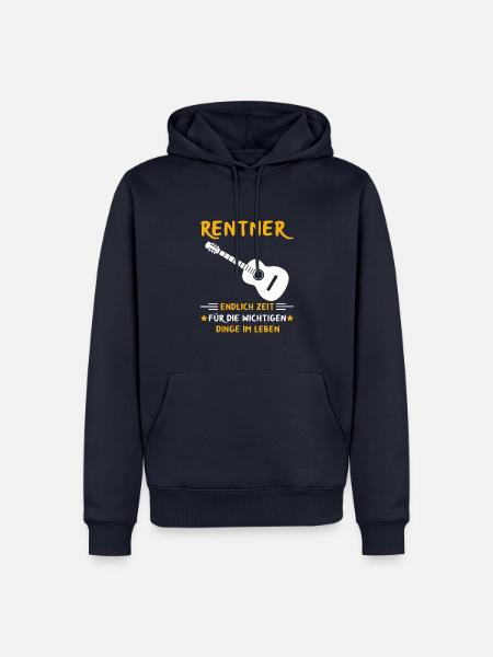 Rentner Rente Rentenbeginn Gitarre Gitarrist - Männer Premium Bio Hoodie - Navy