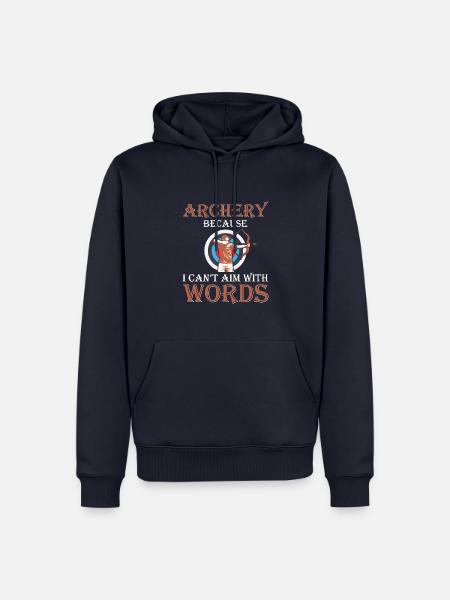 Bogenschießen Bogenschütze - Männer Premium Bio Hoodie - Navy