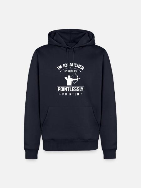 Bogenschießen Bogenschütze - Männer Premium Bio Hoodie - Navy