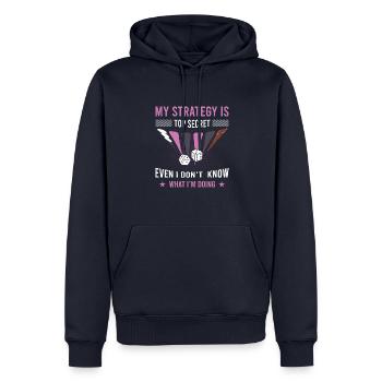 Backgammon Spiel - Männer Premium Bio Hoodie - Navy - Vorne - Nico (187cm)