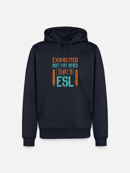 ESL-Lehrer ESL Unterricht - Männer Premium Bio Hoodie - Navy
