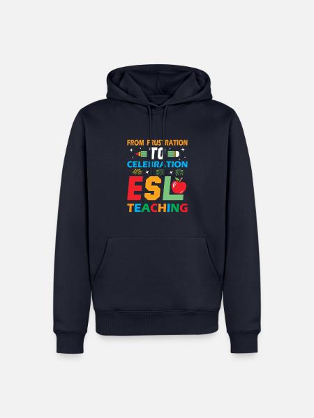 ESL-Lehrer ESL Unterricht - Männer Premium Bio Hoodie - Navy