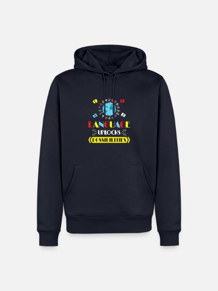 ESL-Lehrer ESL Unterricht - Männer Premium Bio Hoodie - Navy