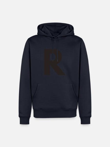 R - Men’s Premium Organic Hoodie - navy