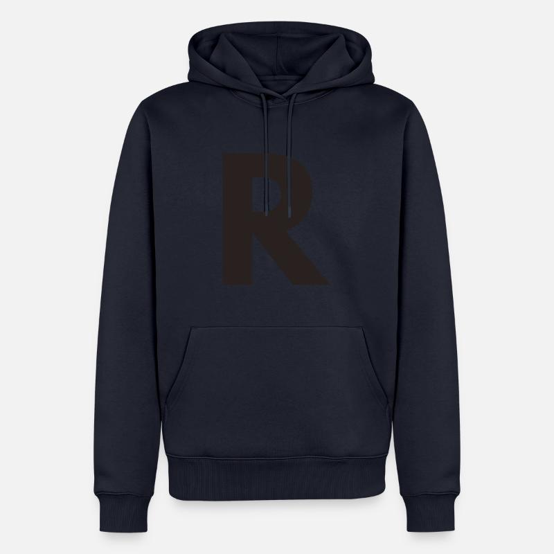 R - Männer Premium Bio Hoodie - Navy