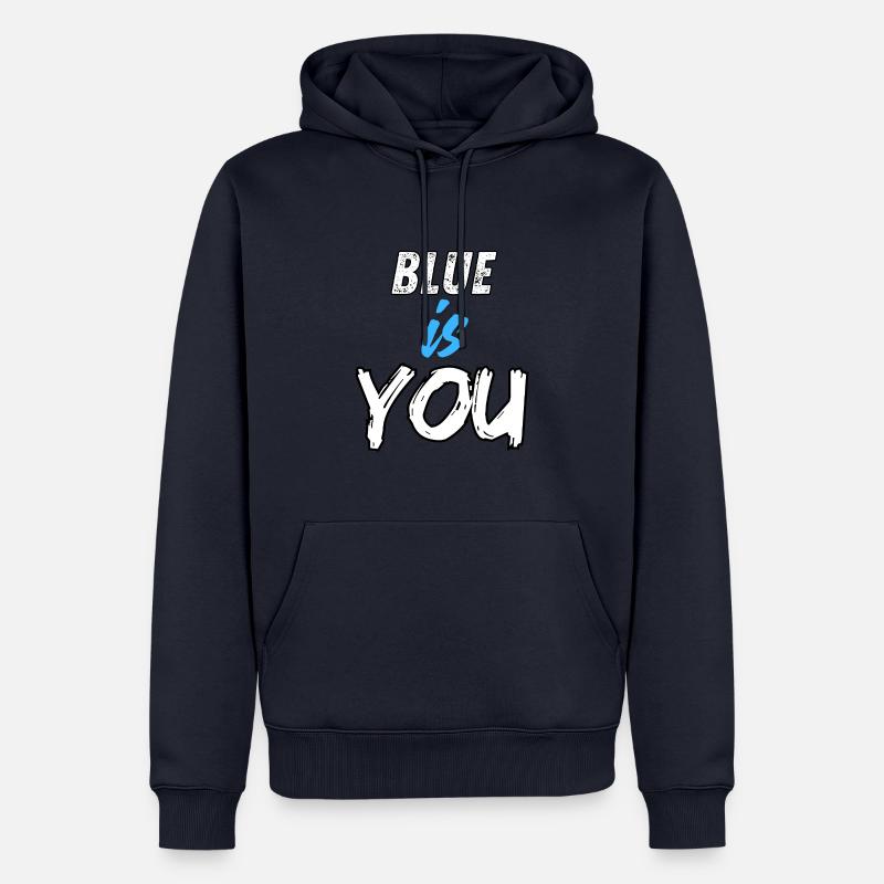 BLEU, C’EST VOUS - Sweat à capuche Premium bio Homme - bleu marine