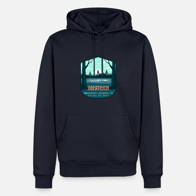 Südharz Merch - Oderteich - Männer Premium Bio Hoodie - Navy