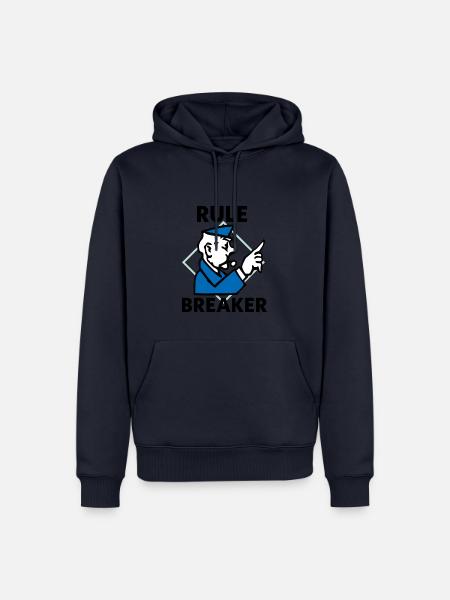 Monopoly Regelbrecher Mit Polizisten Männchen - Männer Premium Bio Hoodie - Navy