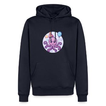 Oktopus Geburtstag Baby - Männer Premium Bio Hoodie - Navy - Vorne - Nico (187cm)
