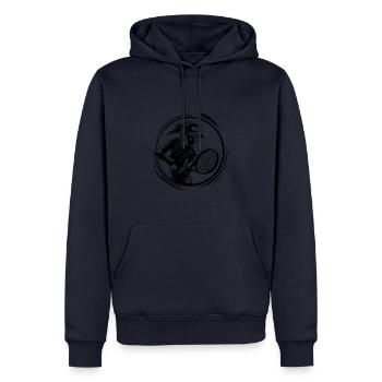 Tennis Spielerin - Männer Premium Bio Hoodie - Navy - Vorne - Nico (187cm)