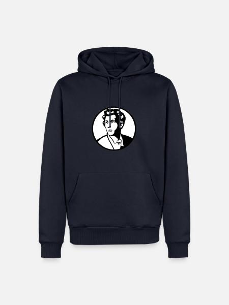 Heinrich Heine - Männer Premium Bio Hoodie - Navy