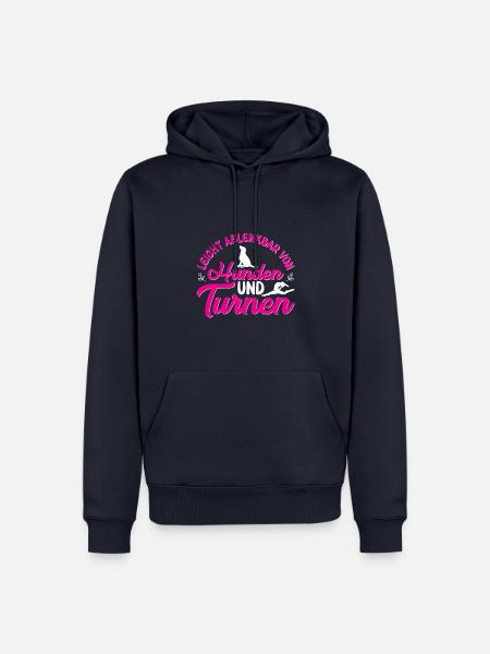 Turnen Mädchen Gymnastik Turnanzug Turnerin - Männer Premium Bio Hoodie - Navy