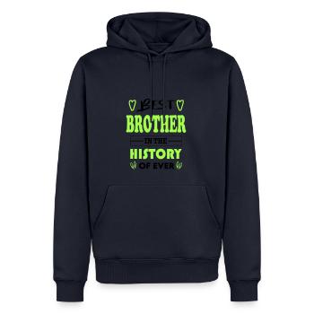 Best Brother Bester Bruder for Ever für immer - Männer Premium Bio Hoodie - Navy - Vorne - Nico (187cm)
