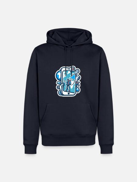 Entdecke das unentdeckte - Männer Premium Bio Hoodie - Navy