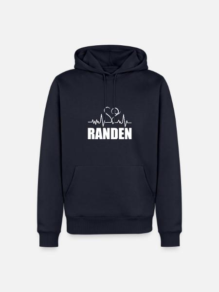 Heartbeat Randen - Männer Premium Bio Hoodie - Navy