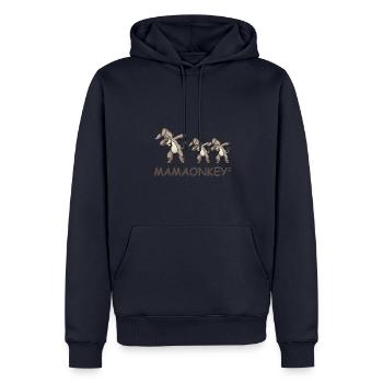Schwanger werdene Mutter Zwillinge Esel - Männer Premium Bio Hoodie - Navy - Vorne - Nico (187cm)