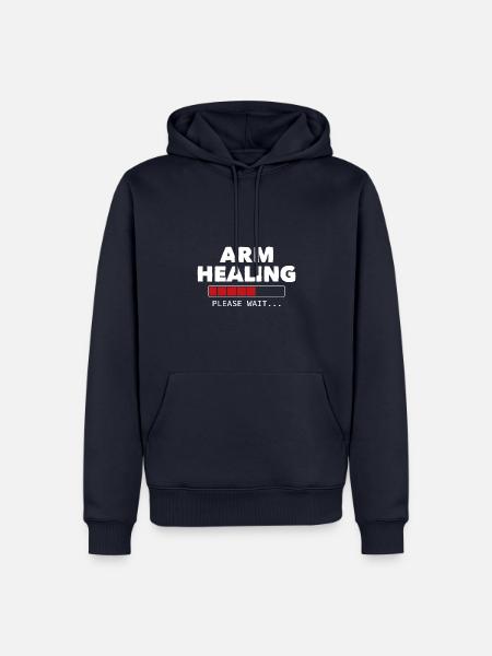 Arm Healing Please Wait - Männer Premium Bio Hoodie - Navy