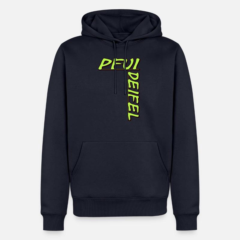 Pfui Deifel - Männer Premium Bio Hoodie - Navy