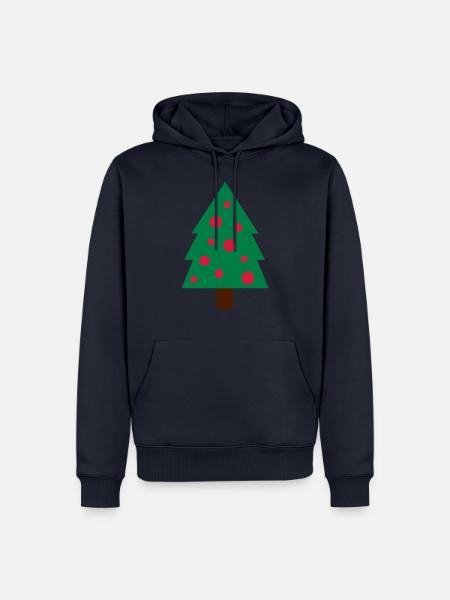 Christmas Tree / Weihnachtsbaum / Tannenbaum - Männer Premium Bio Hoodie - Navy