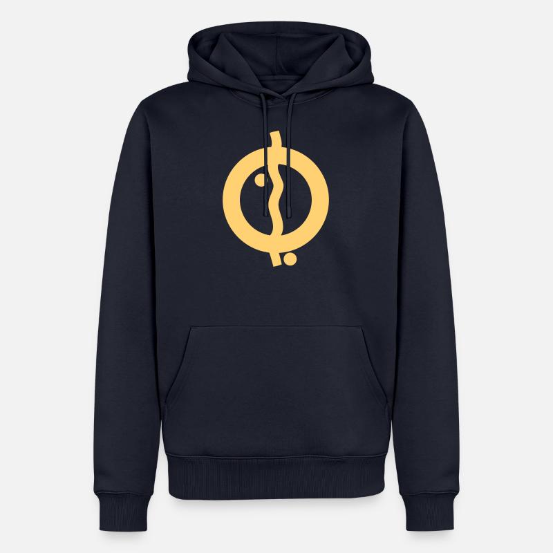 Logo Cigares du Pharaon - Sweat à capuche Premium bio Homme - bleu marine