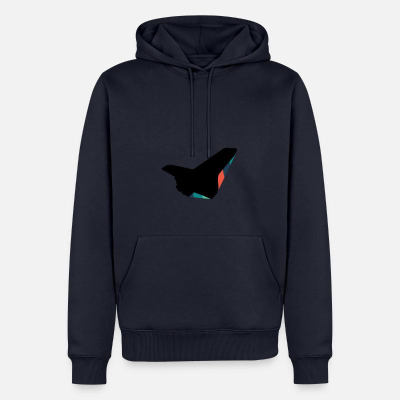 Flugzeug Pilot Pilot - Männer Premium Bio Hoodie - Navy