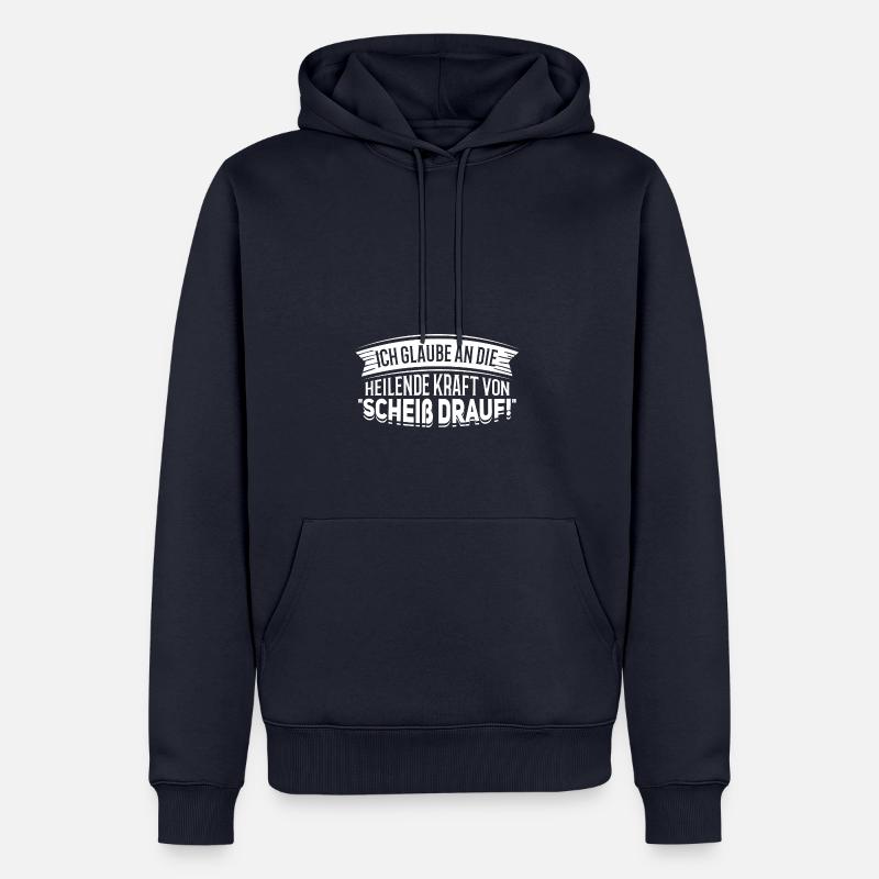 "..." - Spruch Statement Fun Sarkasmus - Männer Premium Bio Hoodie - Navy
