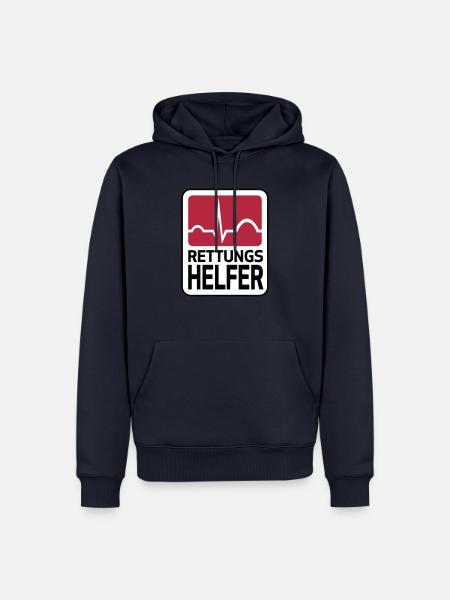 Rettungshelfer - Männer Premium Bio Hoodie - Navy