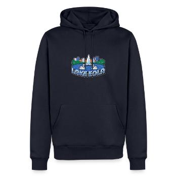 Lake Eola Orlando Florida Urlaub Souvenir - Männer Premium Bio Hoodie - Navy - Vorne - Nico (187cm)
