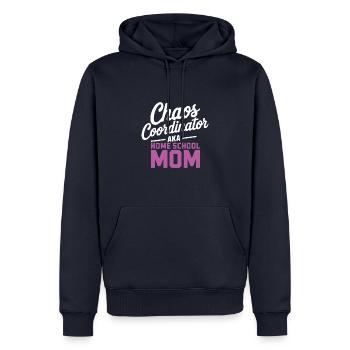Chaos Choordinator aka Home School Mom - Men’s Premium Organic Hoodie - navy - Front - Nico (187cm)