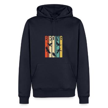 Birding Birdwatching Lovers | Birdwatching - Männer Premium Bio Hoodie - Navy - Vorne - Nico (187cm)