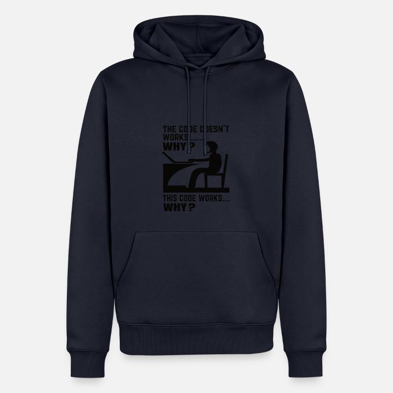 Softwareentwickler Programmierer Geschenk - Männer Premium Bio Hoodie - Navy